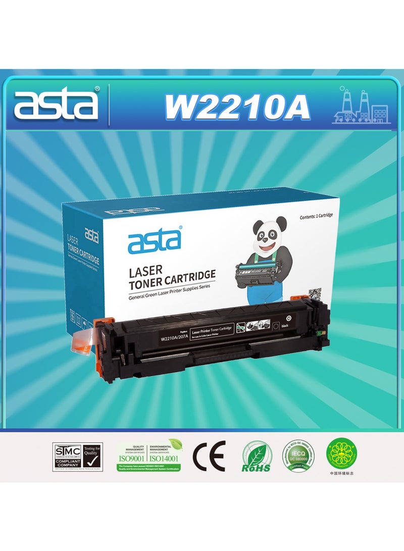 ASTA M283fdw Toner Cartridge 207A W2210A With Chip Compatible For HP Color LaserJet Pro M255dw MFP M282nw M283fdn Printer W 2210 207 A Laser Jet Black BK Pr - Image 1
